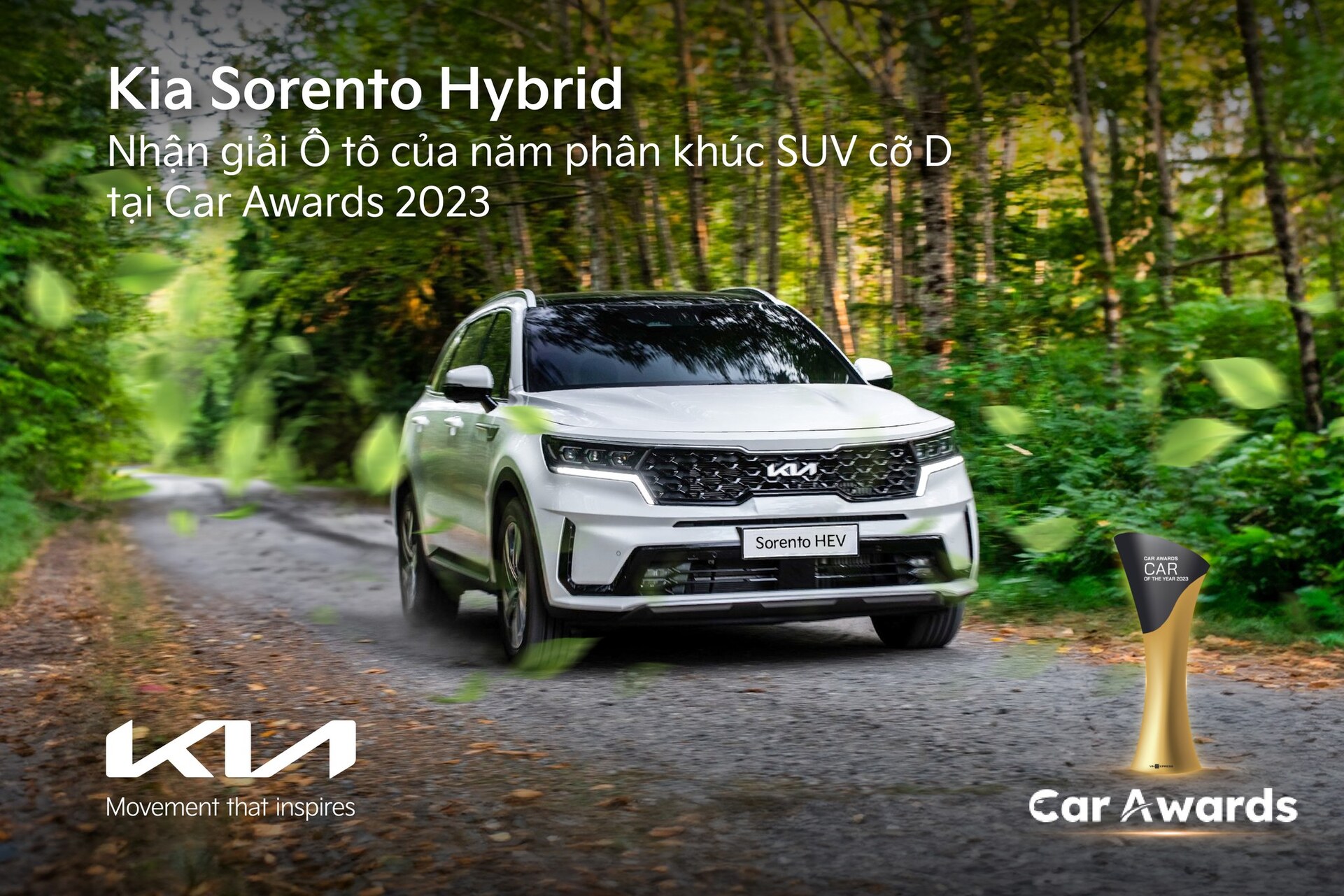 Kia Sorento Hybrid | Vinh danh nhận giải Ô tô của năm phân khúc SUV cỡ D tại Car Awards 2023