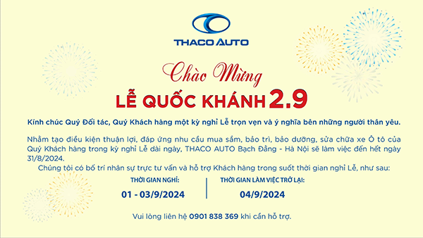 Chào mừng Lễ Quốc Khánh 2.9